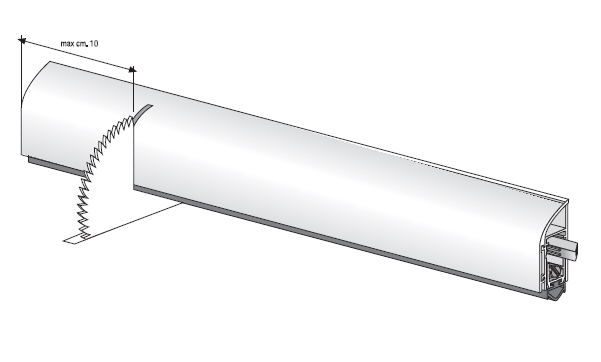 Установка накладного автоматического порога